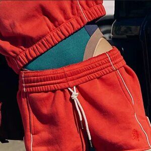 Free People FP Movement Seeing Double Shorts Red Pocket New S